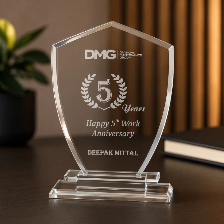 Crystal Milestone Excellence Trophy